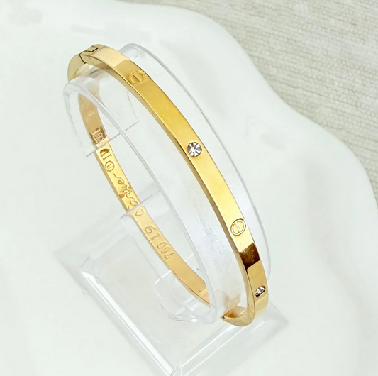 Alara Bangle Thin Stoned